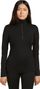 Camiseta interior mujer 1/2 cremallera Icebreaker Merino 200 Oasis Negro