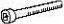 Thule 50615 Vis M6x50mm pour BackPac