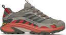 Chaussures de Randonnée Merrell Moab Speed 2 Gore-Tex Gris/Rouge Homme