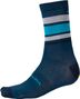 Chaussettes Hiver Endura BaaBaa Stripe Mérinos Myrtille Bleu