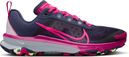 Zapatillas Trail <strong>Running Nike React Terra Kiger 9 Rosa Azul</strong> Mujer