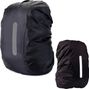Funda de lluvia para mochila reflectante impermeable-40-50L-Negro