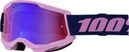Máscara 100 % Strata 2 Morada/Lentes Rojo/Azul Espejo