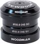 Woodman Headset Außenachse HSC-SI (50,8) Cannondale 1,5 '' Schwarz