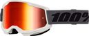 Maschera 100% Strata 2 Grigio/Lenti rosse a specchio