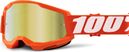 100% STRATA 2 Goggle | Orange | Gold Mirror Lenses