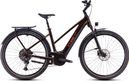 Cube Touring Hybrid Pro 625 Trapeze Elektrische Hybride Fiets Shimano Cues 11S 625 Wh 700 mm Kaneel Bruin Oranje 2025