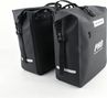 Sacoches Double Vélo 56 Litres Noire Réflecteurs