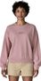 Sudadera de manga larga Patagonia '95 Oval Logo Daily Crew Violeta Mujer