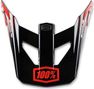 100% Status Helmet replacement visor - Selecta Red 