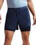 Short 2-en-1 Nike Stride 5in Bleu Homme