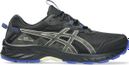 Asics Gel-Venture 10 Waterproof Trail Shoes, Black/Blue, Men's