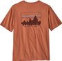 Camiseta naranja orgánica Patagonia '73 Skyline