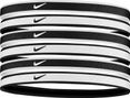 Bandeaux fins (x6) Nike Swoosh Sport 2.0 Blanc/Noir