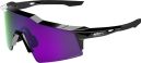 Lunettes 100% Speedcraft SL Polished Black HiPER Polarized Lavender Mirror