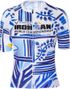 Kurzarm Trikot Ironman x Santini Weltmeisterschaft Nizza 2024 - Blau/Weiß