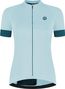 Maillot Cyclisme Manches Courtes Femme Bleu Clair