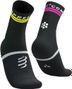 Chaussettes Compressport Pro Marathon Socks V2.0 Noir/Jaune/Rose