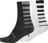 Chaussettes Endura Coolmax Noir / Blanc (Lot de 2 paires)