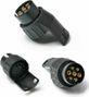 Adaptateur Velkyne Prise 7 Broches vers 13 Broches Boule Attelage 12V Noir