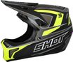 Shot Rogue Level Integrale Helm Zwart/Fluorescerend Geel Mat