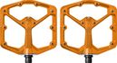 Crankbrothers Stamp 7 Large Flat Pedals Orange