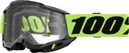 100% Accuri 2 Mask in Neon Yellow with Clear Lenses