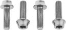 Tornillos para portabidones Wolf Tooth (x4) M5x15 mm Plata