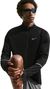 Nike Miler heren-top met halve rits, zwart