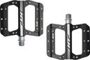 Paire de Pédales Plates Enfant HT AE12 Noir