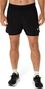 Pantaloncini Asics Core Run 5in Black Uomo 2 in 1