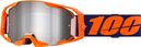 Brille 100 % ARmatic Neon Orange/Spiegelglas Silver Flash