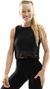 Débardeur crop top fitness femme Beat Noir