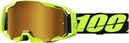 Masque 100% ARmatic Neon Yellow/Verre Mirror True Gold