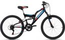 VTT enfant tout suspendu 24  Zodiac noir-rouge TC 38 cm KS Cycling