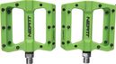 Paar Neatt Composite Flat Pedals 8 Spikes Groen