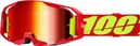 Maschera 100% ARmatic Rosso/Lenti a specchio rosse
