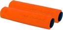 Pair of Massi Silicone Grips Matte Orange