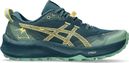 Chaussures de Trail Running Asics Gel Trabuco 12 Bleu Vert Jaune