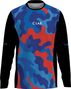 Maillot Manches Longues MTB Enduro Camo Bleu