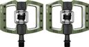 Paire de Pédales Automatiques Crankbrothers Mallet DH Vert Dark