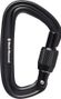 Moschettone Black Diamond Liteforge Screwgate nero (confezione da 3)