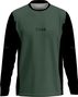 Maillot Manches Longues MTB Enduro Kaki/Noir