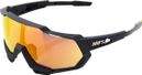 Lunettes 100% Speedtrap Soft Tact Noir - Hiper Red Multilayer