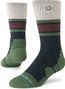 Stance Half Mast Hike Crew Socks, Green/Blue