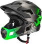 Casque de vélo pour enfants  absorption des chocs- Noir/Vert M