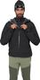 Giacca impermeabile Mammut Crag Hooded nera da uomo