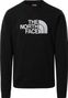 The North Face Drew Peak Crew Sweatshirt Black White