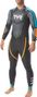 Tuta da triathlon TYR Hurricane Cat 2 Nera / Blu / Arancione