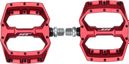 Coppia di pedali piatti HT Components Spider AF03 rossi